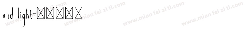 and light字体转换